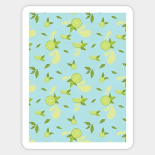 Citrus Splash Seamless Surface Pattern Design Sticker